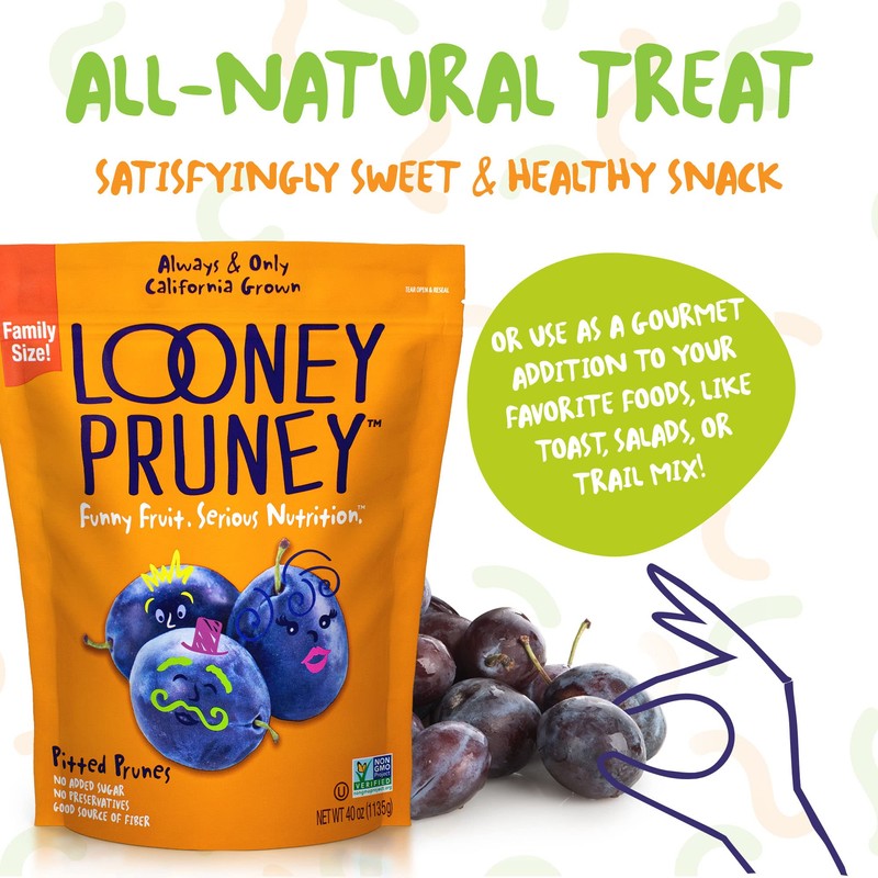 Looney Pruney Pitted Dried Prunes for the Family | Always