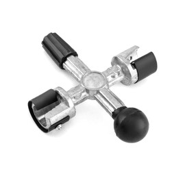 QWORK Battery Post Cleaner, 1 Pack 4-Way Battery Terminal Post Scraper Cleaning Tool for Removing Dirt Corrosion