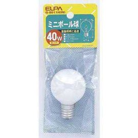 エルパ(ELPA) ミニボール 40W G-8011H(W)