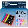Msudoku 5P 410XL Ink Cartridges Replacement For Epson XP-530 XP-630