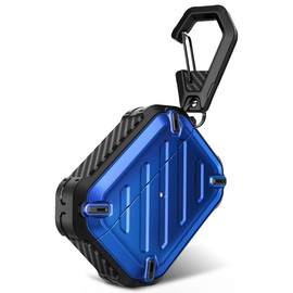 SUPCASE Unicorn Beetle Pro Series Case Designed for Airpods Pro (2022/2019), Full-Body Rugged Protective Case with Carabiner for AirPods Pro (2nd Generation / 1st Generation) (Blue)