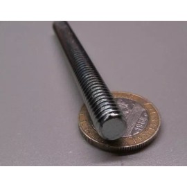 Unbranded Zinc Plated Steel Threaded Studs, RH, 5/16"-18 x 3.00" Length, Pkg of 10 Pcs