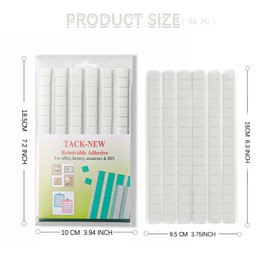 Sticky Mounting Putty for Wall Hanging Removeable Repositionable Adhesive Poster Putty Non Marking Wall Mounting Tacky Putty Adhesive Mounting Putty for Picture Hanging Crafts（White，96）