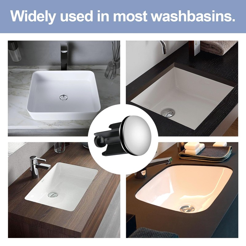 40mm Bath Plug Pop Up,Pop Up Sink Plug Replacement,Bathroom Sink