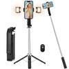 Vemfay 2 in 1 Selfie Stick Anti Shake Retractable Bluetooth