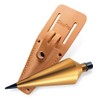 SitePro 24 oz Brass Plumb Bob with Leather Sheath,15-024S