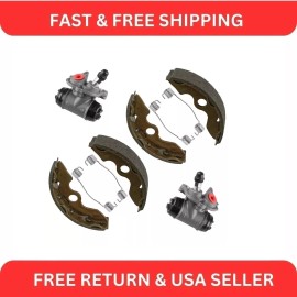 Caltric Front Left Right Wheel Brake Cylinder w/Shoes for Honda Recon 250 TRX250 1997-01