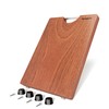 Brosisincorp Solid Sapele Wood Cutting Board - Medium 14.96" x