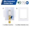 EFIELD Premium Ice Maker Box,1/2-Inch MIP (Sweat) Inlet with Installed