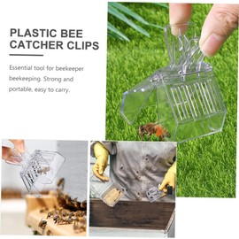 BESPORTBLE 1set Plastic Bee Queen Clips Convenient Beekeeping Equipment for Easy Queen Capture Essential Beekeeping Tool for Efficient Hive Management 4pcs