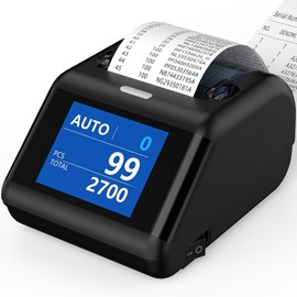 PONNOR Thermal Printer for AL-929, N70 Money Counter Machine Mixed Denomination Receipt Printer Suitable for 58 mm Thermal Paper with RJ-11 Plug