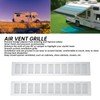 2 Pcs Air Vent Ventilation Grille Aluminium Alloy Rectangular Vent