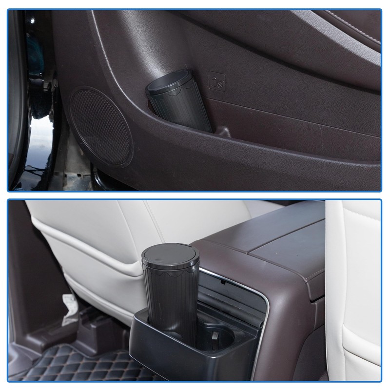 ACROPIX Car Trash Can Trash Bin Portable 3.5" Width 6.3"