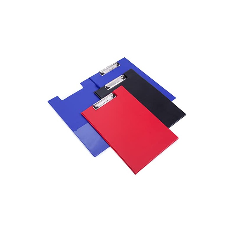 Rapesco A4+ Clipboard Foldover with Film Pocket PVC - Red