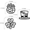VHALE VHALE Suncatchers Craft 3 Sets (9 Cutouts) w Tissue Papers Stained Glass Effect Paper Sun Catcher Kit, Window Art, Classroom Crafts, Creative Art Projects, Kids Party Favors (St. Patrick's Day)