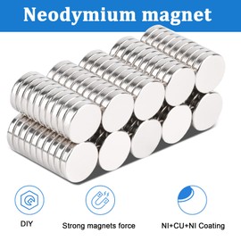 Aenienoe Magnets 8 x 2 mm Small Magnets Strong Neodymium Magnets Mini Round for Magnetic Board Notice Board Fridge Whiteboard Craft Photos Strong Magnets
