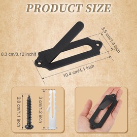 Qonutoci European Mount Skull Hanger, Deer Hanger, 8 Pack 4.1"x1.4" Skull Mount Hanger for Deer Mule Antelope Coyote and Small Game Animals, Sturdy and Strong, Easy to Mount, Indoor or Outdoor Use