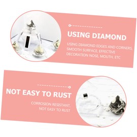 Ipetboom 1set Diamond-design Makeup Puff Reusable Hydrophilic Powder Sponge for Application for Liquid Powder Makeup and Practical Beauty Tool