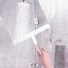 Shower Squeegee for Glass Doors, 10 Inch Width Silicone Rubber