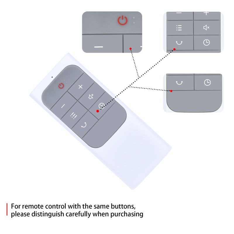 GOUYESHO Replacement Remote Control Compatible with Dreo Dreo DR-HTF007 DR-HTF007S