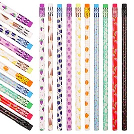 SAIWEILAI ONLINE 200 Pieces Scented Pencils Bulk School Pencils Wood Pencils Smelly Pencils with Fruit Elements for Teachers Children Classrooms and Party Gifts Supplies, 10 Styles