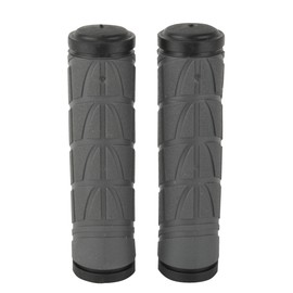 FISCHER 85763 Grip Bicycle Handlebar Grips, Grey/Black, One Size