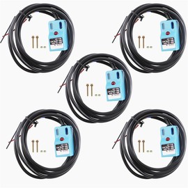 HLUCHY 5 Pcs SN04-N NO Normal Open NPN Inductive Proximity Sensor Switch Detector 4mm 3 Wire DC