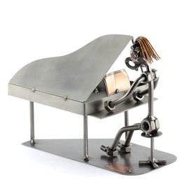 Steelman24 I Nuts and bolts sculpture Grand Piano With Personal Engraving I Handmade ornaments I I Metal figurine