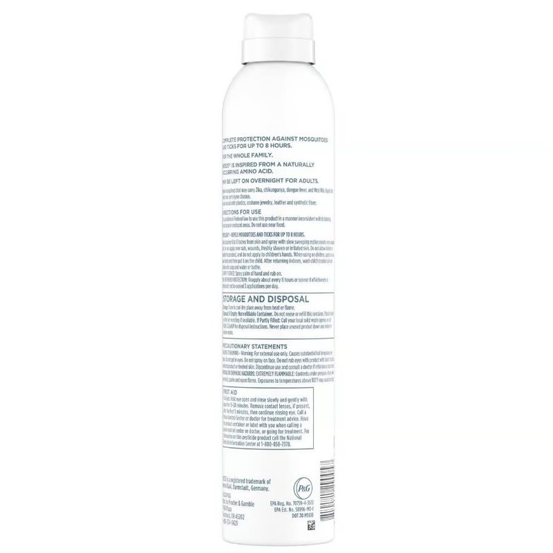 Zevo On-Body Aerosol Spray Insect Repellent Liquid for Mosquitoes/Ticks 6