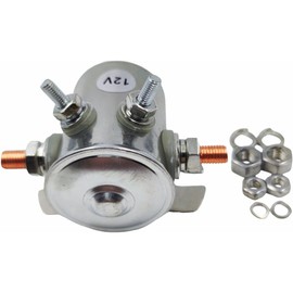 SPJIUQI 12V 4-Pole 300A in Rush SPST Continuous Duty Solenoid Relay Nickel-Plating for Golf Carts Winch Marine Van Cole Hersee 24059 1114208 1114218 1114223 1114534 5117340 70-111224 974-1215-011