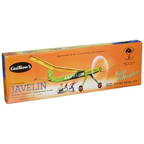 Guillow's Javelin Rubber Powered Endurance Flyer Model Kit