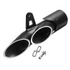 Unbranded 38mm-51mm Dual Outlet Motorcycle Exhaust Muffler Tail Pipe For