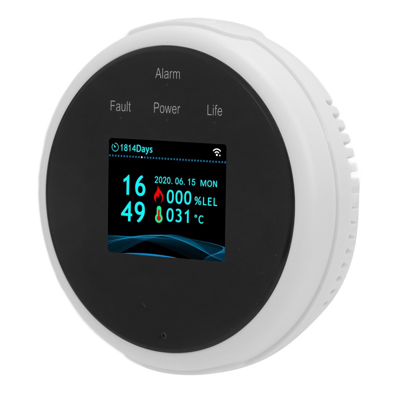 WiFi Combustible Gas Alarm Methane Natural Gas Leakage Detector Sound
