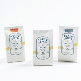 TOKYO COFFEE Organic Coffee Beans Trial Set, 3.5 oz (100 g) x 3 Bags, Beans Remains, SUMATRA, GUATEMALA