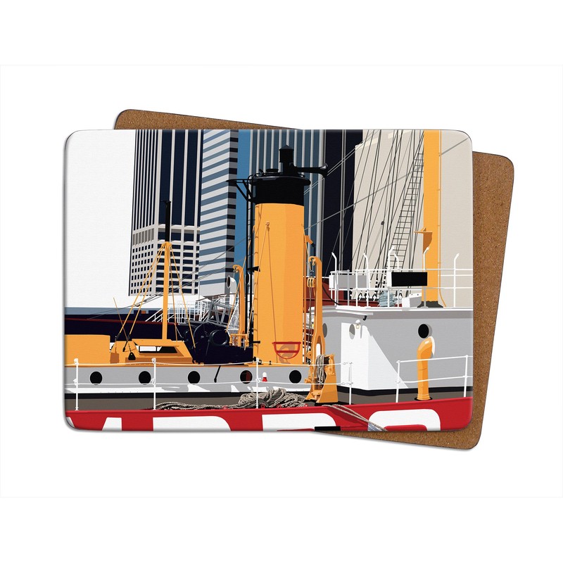 New York Set of 4 Placemats by Leslie Gerry -