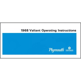 1968 Plymouth Valiant Owner's Manual - COLOR