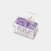 QinGoo Small Square Hair Clip, Purple, Purple, Hair Clip, Firm,
