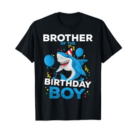 Brother Bro of The Birthday Boy Shark Ocean Matching Family T-Shirt