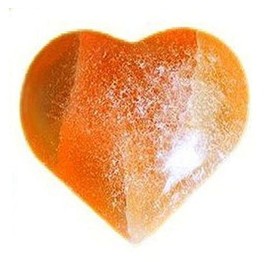 Gemstone Heart Red / Orange Selenite Large Approx. 7-10 cm Selenite Heart