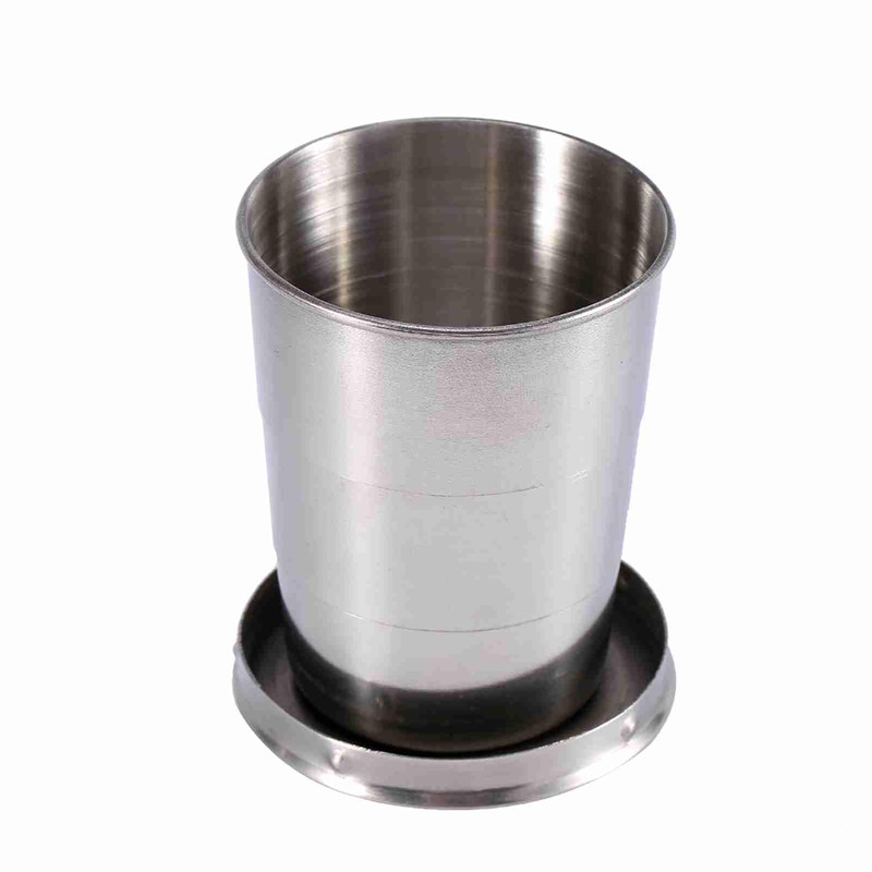 S/M/L Stainless Steel Folding Cup Portable Stackable Folding Cup for