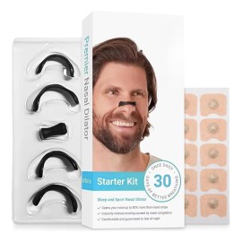 60 Dilatador Respiración Tiras Nasal Magnetico Anti Ronquido