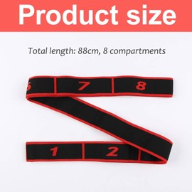 1 Piece Yoga Stretch Strap, Yoga Stretching Band, Elastic Resistance Bands, Elastic Yoga Stretch Strap, Yoga Exercise Resistance Band for Yoga, Pilates, Dance Training, Fitness