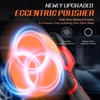 Cordless Car Buffer Polisher w/ 2x2000mAh 21V Batteries, 6 Inch
