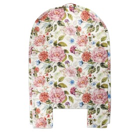 Baby Lounger Replacement Cover, Newborn Lounger cover for 0-12 Months, Breathable & Portable Infant Lounger Case, Soft Baby Floor Seat Cover for Travel, Machine Washable (Cover Only), Peony flower