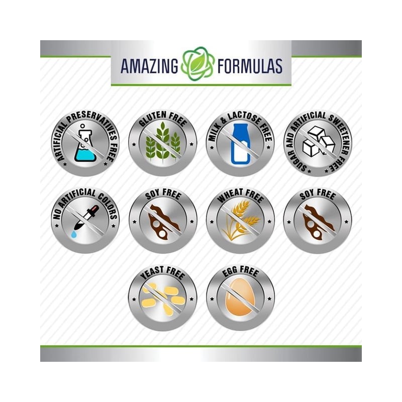 Amazing Nutrition Folic Acid Salud Prenatal Embarazo 240 Tabs