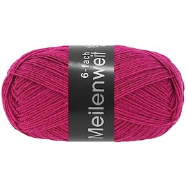 LANA GROSSA Meilenweit 6-ply 150 | 6-ply sock classic, machine washable | hand knitting yarn 80% virgin wool and 20% polyamide | 150 g wool for knitting and crocheting | 390 m yarn