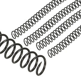 PATIKIL 14mm(9/16") Plastic Spiral Binding Coils, 50 Pcs Binding Spirals 115 Sheet Capacity 3:1 Pitch Binding Spirals for Binding Paper Sheets, Black