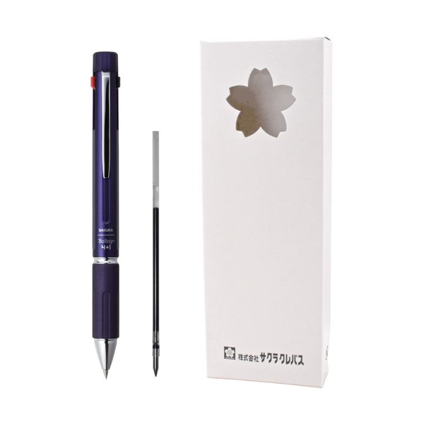 Sakura Crepas Multifunction Pen Ball Sign 4+1 Metallic Blue 0.4mm