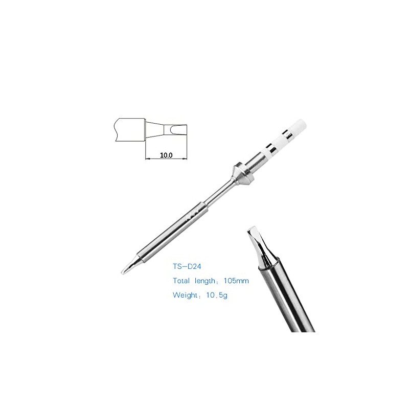 TOOLSAGE TS-D24 Original Digit Soldering Iron D24 Tips, For TS100/TS101