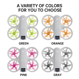 RCstyle Propellers Blades Compatible with DJI NEO Accessories, 4pcs DJI NEO Blades Props Replacement Accessories Drone Quick Release Foldable Wings (Orange)